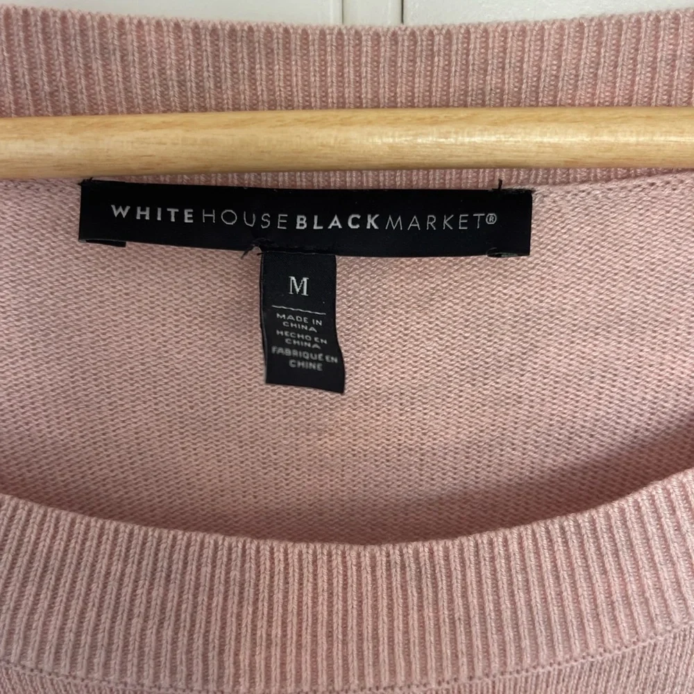 White House Black Market light pink sweater - Picture 3 of 4